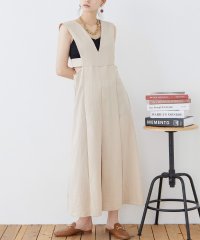 Fashion Letter/ファッションレター Fashion Letter リネンタッチ カッティング ジャンパースカート/505389163