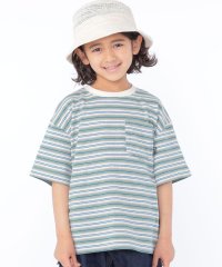 SHIPS KIDS/SHIPS KIDS:100～130cm / リサイクルコットン マルチ ボーダー TEE/505390051