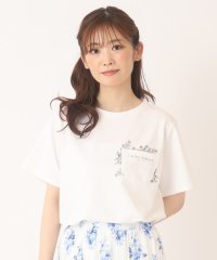  LAURA ASHLEY/【接触冷感/洗える】ブランブル柄ポケットTシャツ/505390592