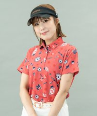 Munsingwear/【ヒナペンギン】SUNSCREEN鹿の子総柄プリント半袖シャツ/505378207