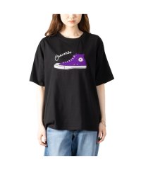 MAC HOUSE(women)/[大きいサイズ] CONVERSE コンバース シューズサガラ刺繍半袖Tシャツ クイーンサイズ 3285－3720/505390308