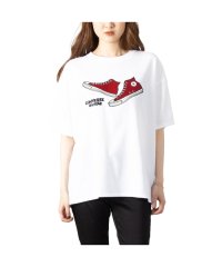 MAC HOUSE(women)/[大きいサイズ] CONVERSE コンバース シューズナイロンアップリケ半袖Tシャツ クイーンサイズ 3285－3723/505390309