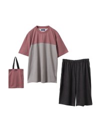 MAC HOUSE/マックハウス Mac－House NAVY ネイビー SARARI ドライ切替Tシャツセットアップ 387645/505390316