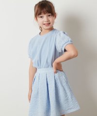 a.v.v(KID'S)/[100－130]【セットアップ対応】パフスリーブ異素材Ｔシャツ/505391977