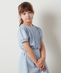 a.v.v(KID'S)/[160]【セットアップ対応】パフスリーブ異素材Ｔシャツ/505391980