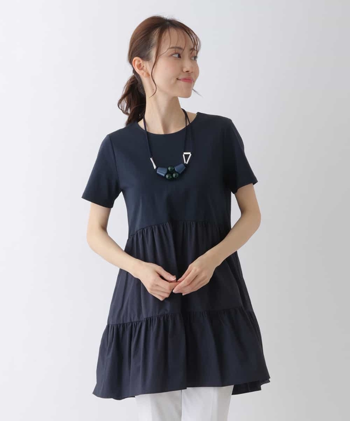 セール 50%OFF】ティアード切り替えチュニック(505392027 セール 50%OFF】ティアード切り替えチュニック(505392027