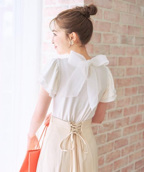 バックリボンカットソー(505392115) | ウィルセレクション 