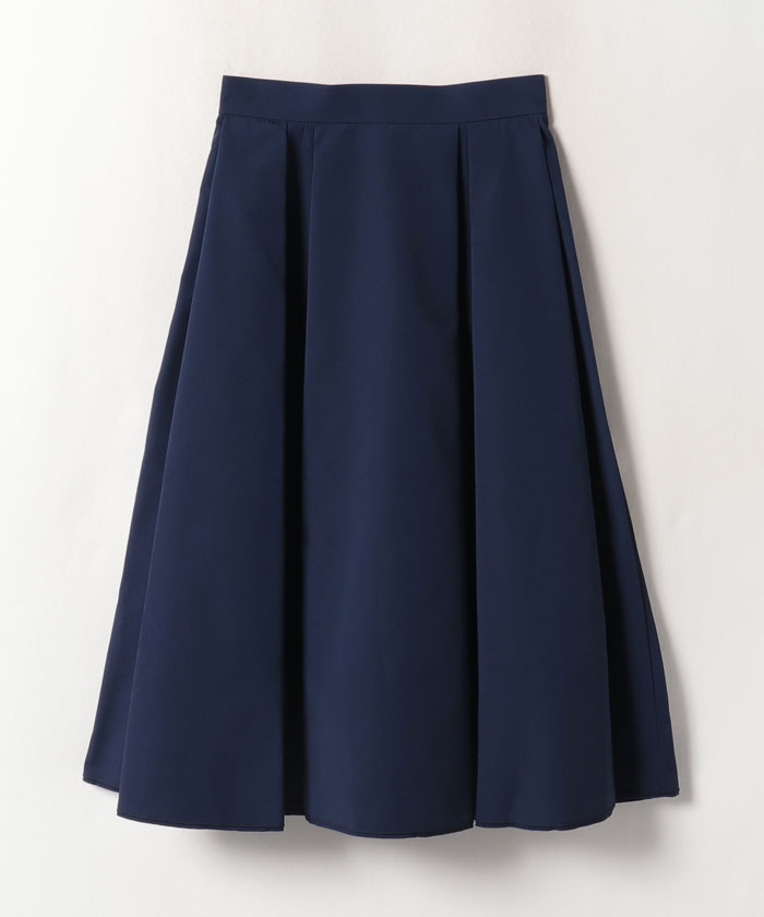 LANVIN en blue 春タックフレアスカート ジップ