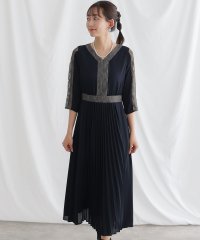 PourVous/プールヴー PourVous 結婚式パーティードレスロングと七分袖シフォンお呼ばれフォーマル ワンピース 20代 30代 40代/505395481