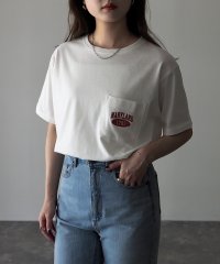 Riberry/MARYLAND 胸ポケット 刺繍 半袖Tシャツ/505395571