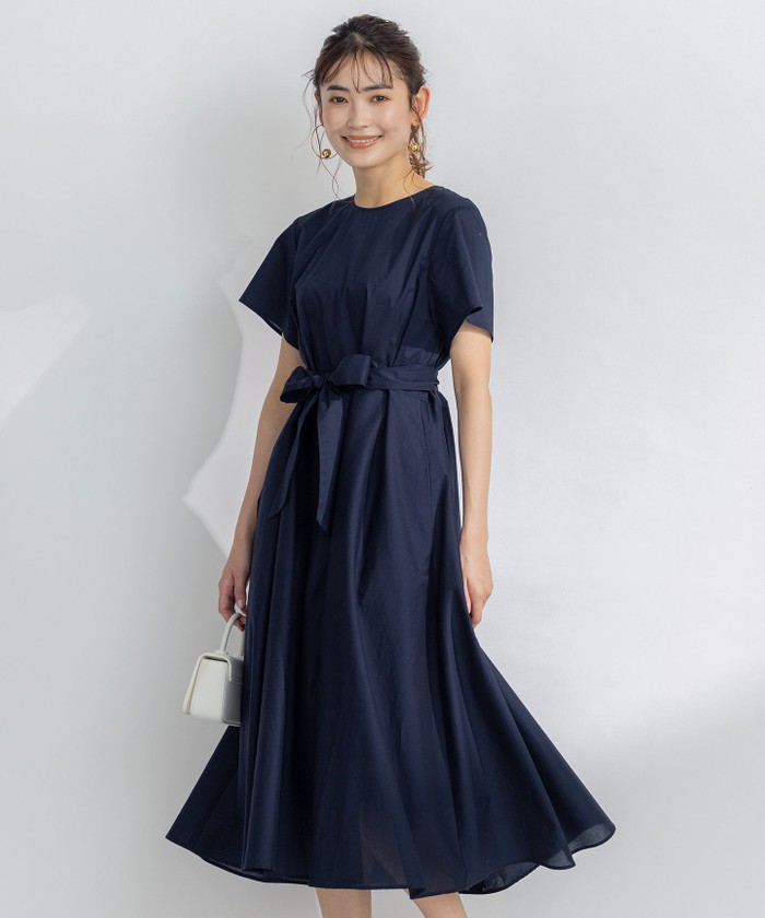 セール 30%OFF】【洗える・共布ベルト付き】ナチュラル サマー