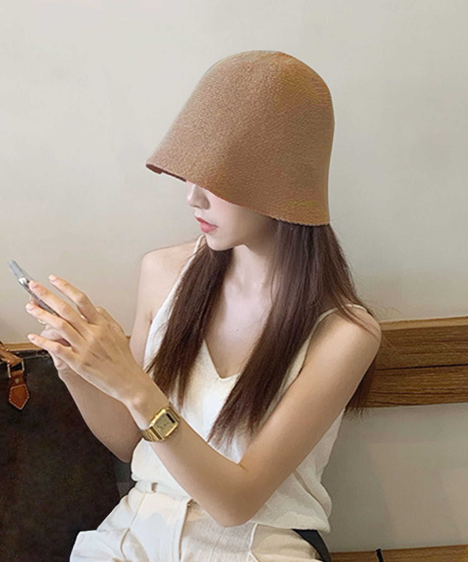 【セール】チューリップハット 韓国ファッション 10代 20代 30代 バケットハット サーモニット レディース 帽子 深め 涼しい 無地 かわいい  カジュアル(505395691) デューリリー(Dewlily) d fashion
