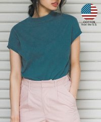 coca/モックネックTシャツ  （COTTON　from the US/カットソー/フレンチスリーブ/綿100％/無地）/503995718