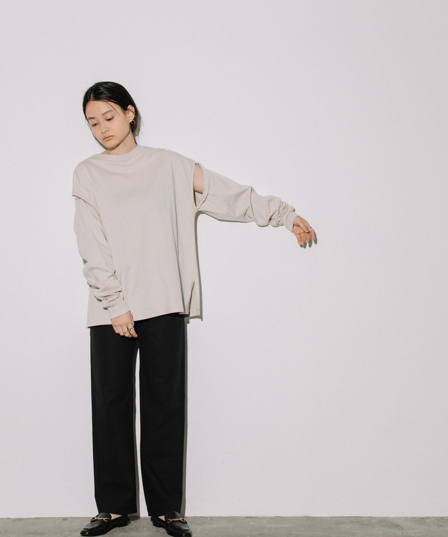 セール60%OFF】【Audrey and John Wad】オーガニックキャンバスハイウエストパンツ -ウォッシャブル-(505388695) オードリーアンドジョンワッド(Audrey and John Wad) d fashion ランドワーズ 日本製 スウェット