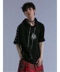 semanticdesign/SD×PSYCHONATION ハトメアイコン 半袖BIGプルパーカー 半袖 メンズ Tシャツ カットソー カジュアル インナー ビジネス ギフト プレゼント/505396073