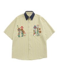 HOOK/フック HOOK 【HOOK】レトロ調刺繍入りチェック柄半袖シャツ/505396595