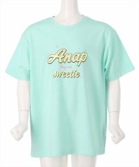 ANAP KIDS/ラメプリントビッグTシャツ/505396667