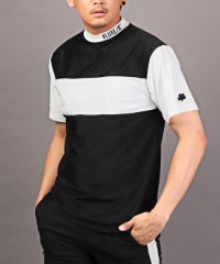 LUXSTYLE/LUXE/R(ラグジュ)スムース切り替えTシャツ/Tシャツ メンズ 半袖 半袖Tシャツ ゴルフウェア モックネック/505396685