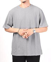 LUXSTYLE/ランダム針抜きワッフルクルーネックTシャツ/Tシャツ メンズ 半袖Tシャツ ワッフル サーマル/505396691