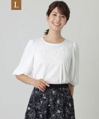 TO BE CHIC(L SIZE)/【L】コットンポリエステルコンビ カットソー/505397139