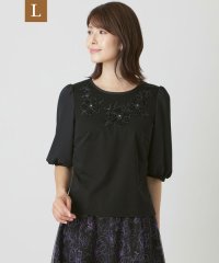TO BE CHIC(L SIZE)/【L】コットンポリエステルコンビ カットソー/505397139