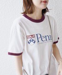 SHIPS WOMEN/* カレッジ ロゴ リンガー ショート スリーブ TEE◇/505398889