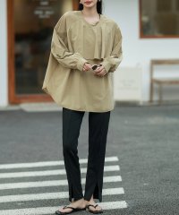 TeddyShop/テディショップ Teddyshop レディース水着 2WAYフリルラッシュガードトップス+スリットボトムス 上下2点セット【返品不可商品】/505399096
