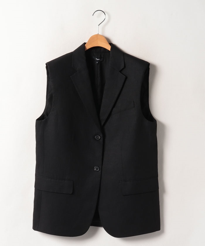 セール 30%OFF】ベスト GALENA LINEN BOXY OS VEST(505339005