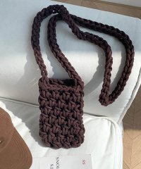 ARGO TOKYO/Mesh Knitting Smartphone Shoulder Bag 26151 メッシュ編みスマホショルダーバッグ　スマホ―バッグ　ショルダーバッグ　メ/505373017