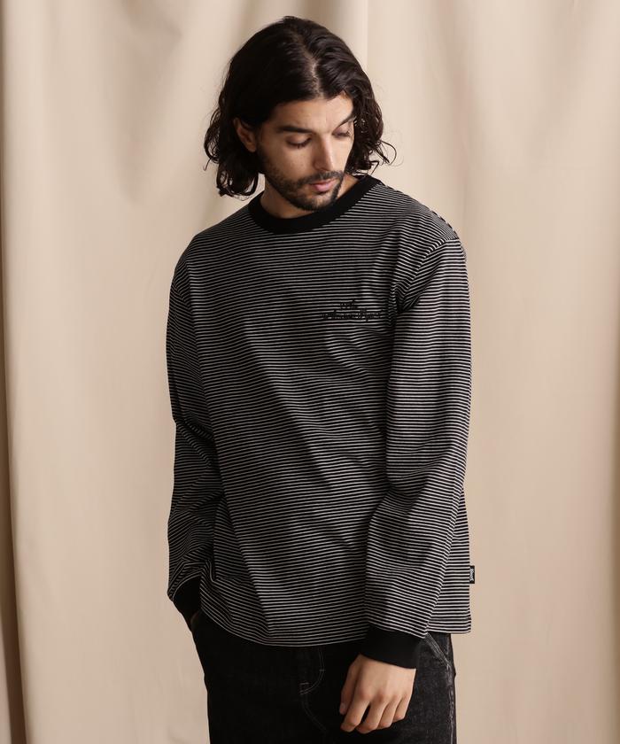 直営限定／BLIND STRIPE LS T-SHIRT／ブラインドストライプ ロングTシャツ セール 30%OFF】直営限定/BLIND STRIPE LS T－SHIRT/ブラインド