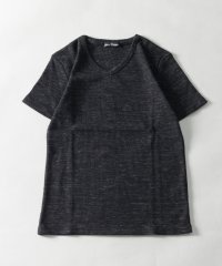 Nylaus select/杢ワッフル Vネック 半袖Tシャツ/505400415