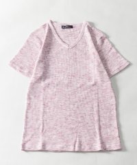 Nylaus select/杢ワッフル Vネック 半袖Tシャツ/505400415