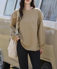TeddyShop/テディショップ Teddyshop レディース水着 長袖フリルラッシュガードトップス+スリットレギンス 上下2点セット【返品不可商品】/505400550