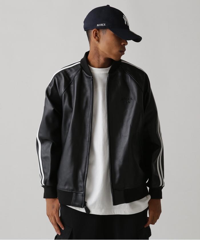 AVIREX LEATHER TRACK JACKET レザートラックジャケット AVIREX LEATHER TRACK JACKET レザートラックジャケット