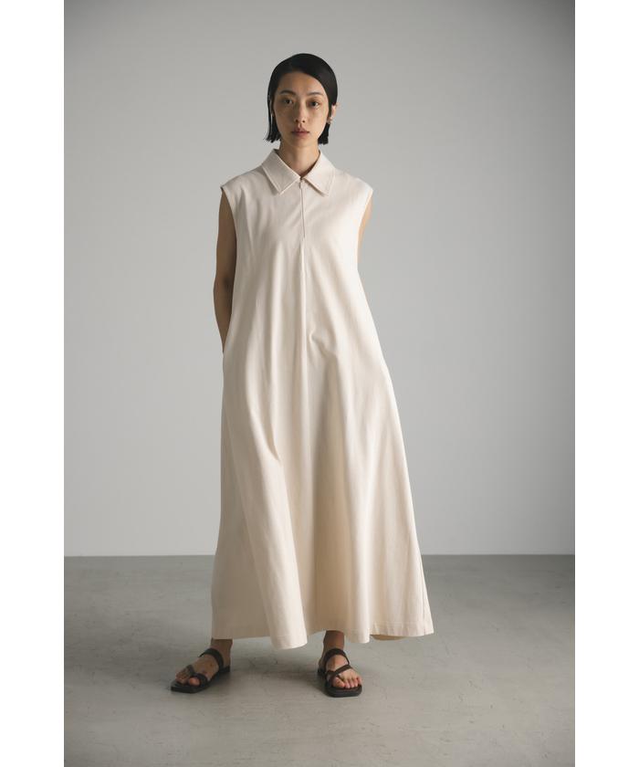 セール 30%OFF】ハーフジップフレアカットワンピース(505401796