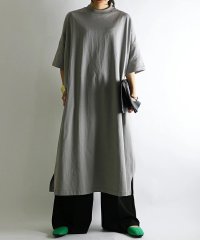 No one knows/ノーワンノーズ No one knows ゆったりワイドワンピース Tワンピース Tシャツワンピ レディース ワイドシルエット ルーズシルエット シンプル 半袖/505111831
