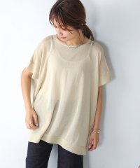 Bou Jeloud/ブージュルード Bou Jeloud 前後2WAYさらさらポンチョニットトップス/505394858