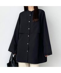 callautia/カラウティア callautia callautia ノーカラー切り替えシャツ/505395015