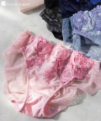 fran de lingerie/ゴージャス薔薇刺繍美しさも、機能も 「グレースイストグランデ バックレース」 バックレースショーツ/505400034