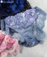 fran de lingerie/ゴージャス薔薇刺繍美しさも、機能も 「グレースイストグランデ バックレース」 バックレースショーツ/505400034