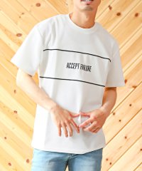 LUXSTYLE/ツイルダンボールパイピング切替半袖Tシャツ/Tシャツ メンズ 半袖 ロゴ 刺繍 パイピング ライン ツイル ダンボールニット/505401993