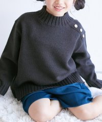 ROPE' PICNIC　KIDS/親子リンク サイドスリットニットプルオーバー/505402553