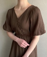 JUNOAH/ジュノア JUNOAH カシュクールティアードワンピース/505395271