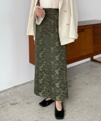 callautia/カラウティア callautia callautia フェザージャガードタイトスカート/505395317