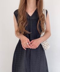FILLOU/フィルー FILLOU FILLOU 2wayサイドリボンメッシュワンピース/505395436