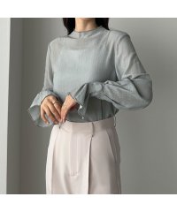 Louere/ルエレ Louere Louere フレアスリーブハイネックシアートップス/505395455