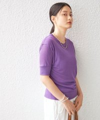 SHIPS WOMEN/PLA シアー ワッフル 半袖 プルオーバー◇/505403456