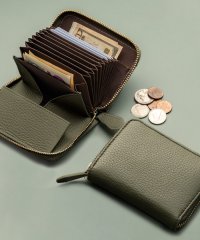 ムラ/MURA イタリアンレザー スキミング防止 じゃばら式 ボックス型 コンパクト ミニ財布/505403601