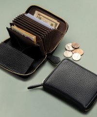 MURA/MURA イタリアンレザー スキミング防止 じゃばら式 ボックス型 コンパクト ミニ財布/505403601