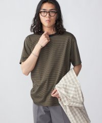 SHIPS MEN/SHIPS: ALBINI オーガニックコットン マイクロボーダー Tシャツ/505404374